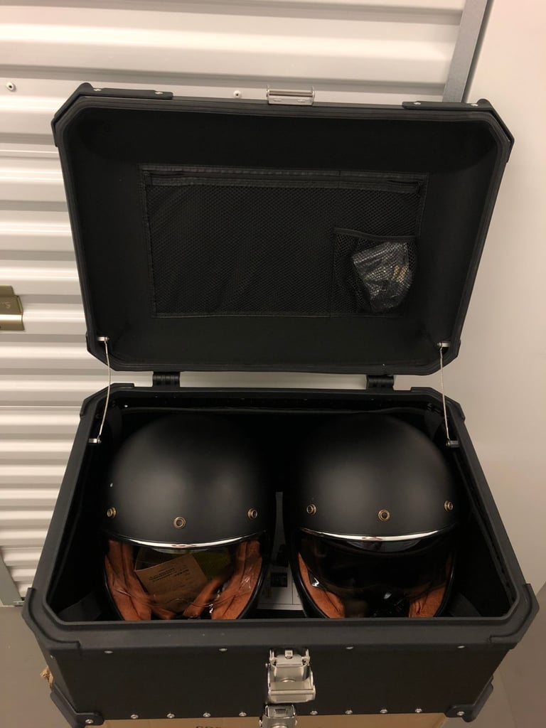 Motorcycle Top Box , Aluminium ,65lt Brand new, Black colour