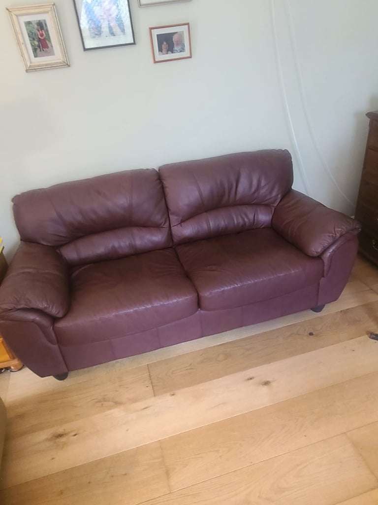 Leather sofas. 2 and 3 seat.
