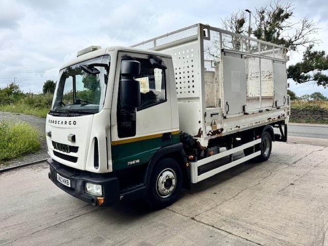 2014 Iveco Eurocargo 75E16 ULEZ 13ft3 caged tipper colun tail-lift 54kms