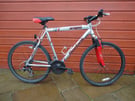 Reebock Oregon bike, 22 inch lightweight frame, 26 inch wheels, 21 gears, front suspension 