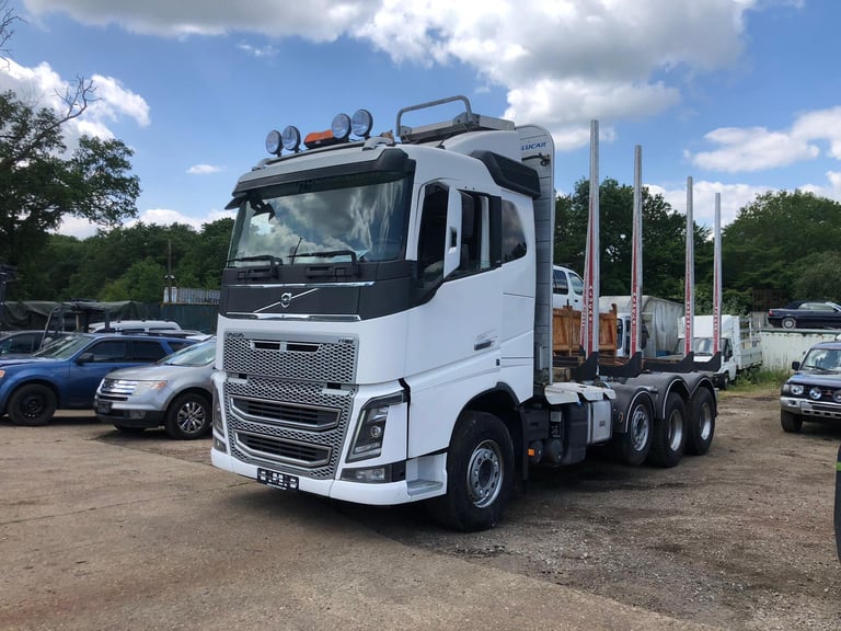 Left hand drive Volvo FH16, 2014, 8x4 timber truck. Euro 6