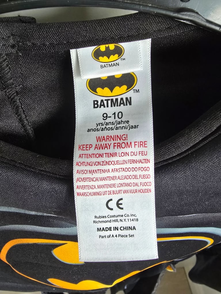 Batman Dressing Up Outfit