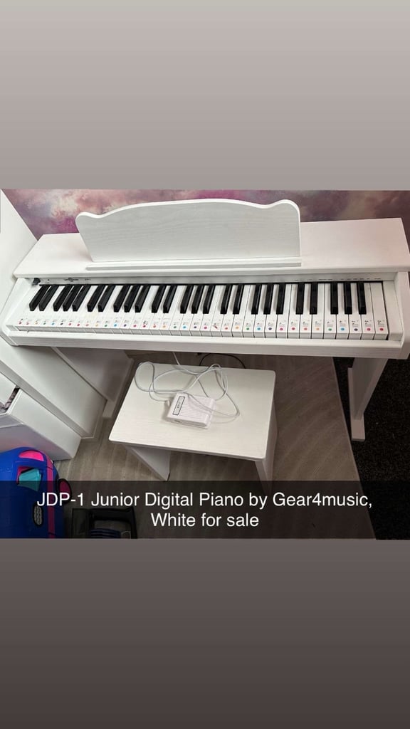 image for JDP-1 Junior Digital Piano by Gear4music, White