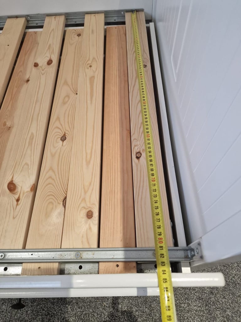 HEMNES IKIA single to double bed with 3 storage drawers & 2 mattresses