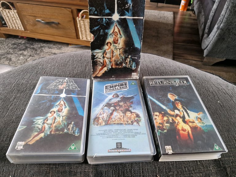 Vintage 1989 Star Wars Trilogy UK 1st Release on Vhs