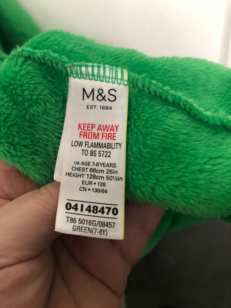 M&S age 7-8 dinosaur dressing gown