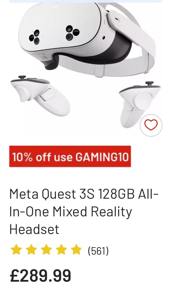 Oculus meta quest 3s 128GB
