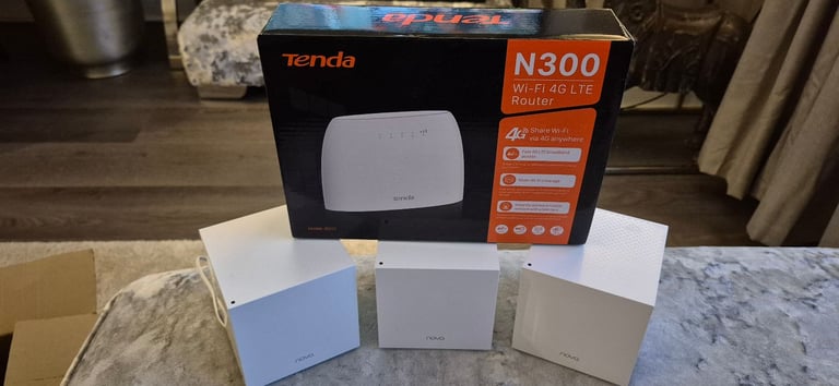 Tenda N300 wifi router & AC2100 Tri-band whole home mesh wifi system