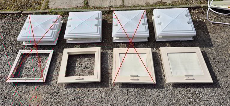Skylights for camper caravan motorhome boat 400x400 and 280x280mm.