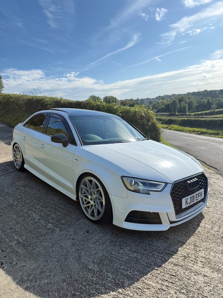 2018 BLACK EDITION AUDI A3 SALOON 2.0 TDI WITH PAN ROOF
