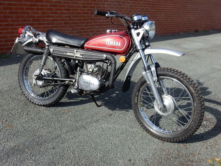 Yamaha DT125 Enduro 1974 123cc Matching Frame & Engine Numbers-see video