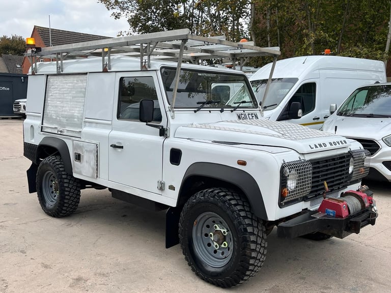 2011 LAND ROVER DEFENDER 110 4X4 PICK-UP HARD TOP UTILITY WITH PTO DRIVEN WINCH