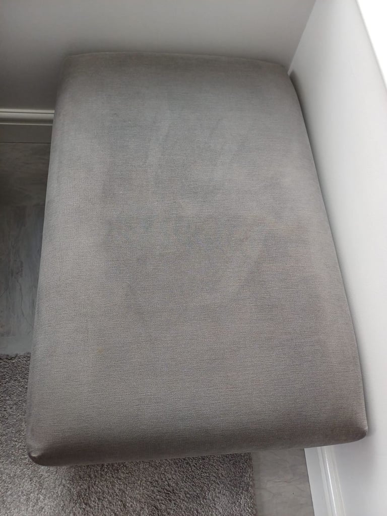 DFS 3 Seater Sofa and Foot Stool, Grey