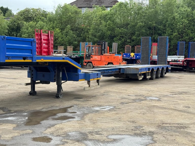 2019 4 axle hydro bed extender low loader trailer 