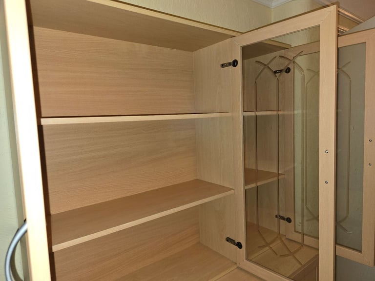 Wall cabinet with display unit.