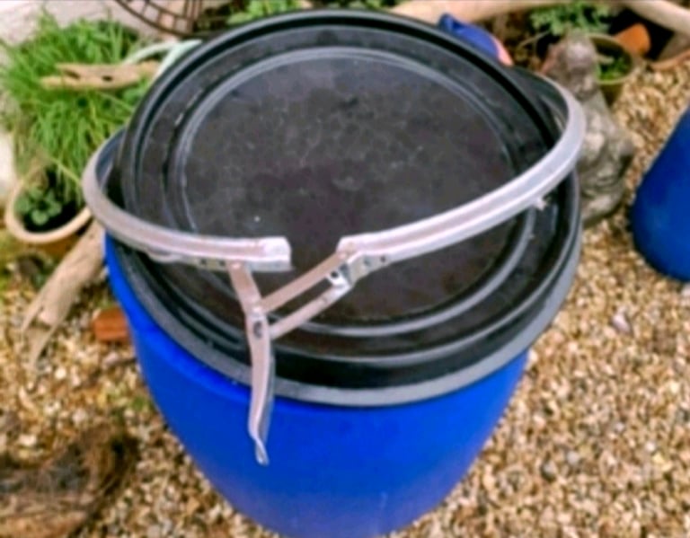 🍇Blue drum barrel container many available water butt🍓