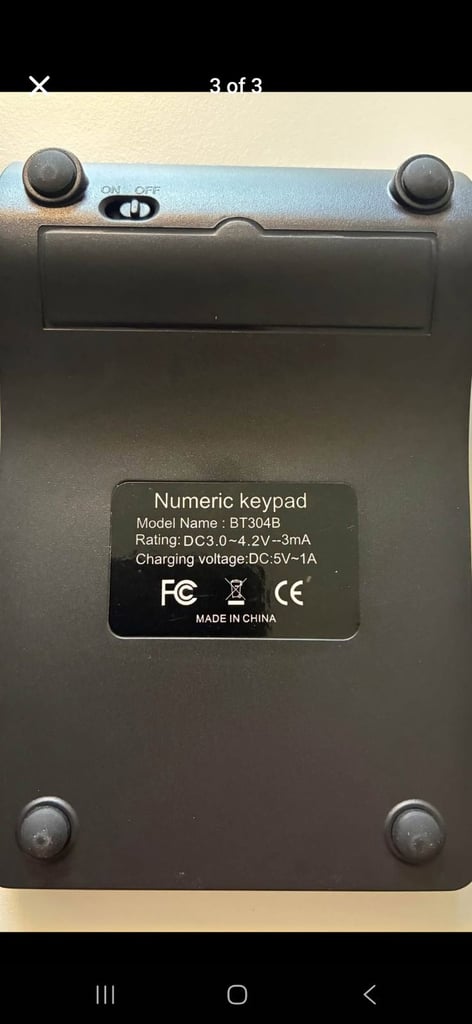 Bluetooth number pad keyboard collection Salhouse 