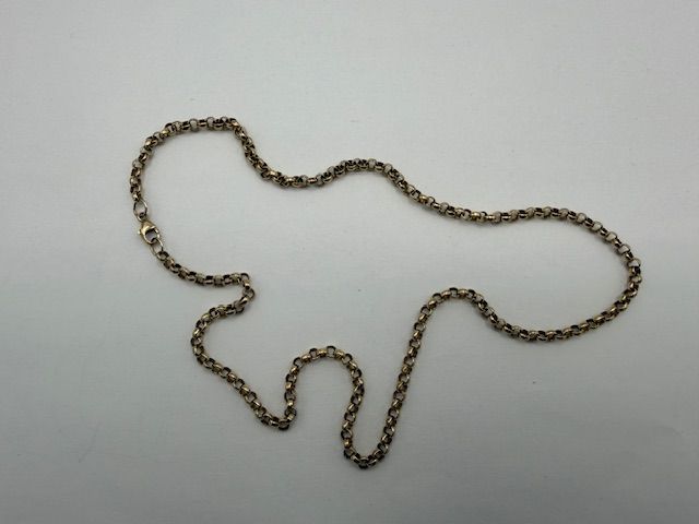 18.5" 9ct Yellow Gold Belcher Chain Necklace