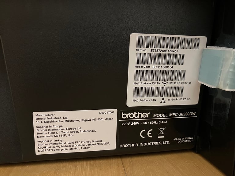 Brother MFC-J6530DW printer scanner fax
