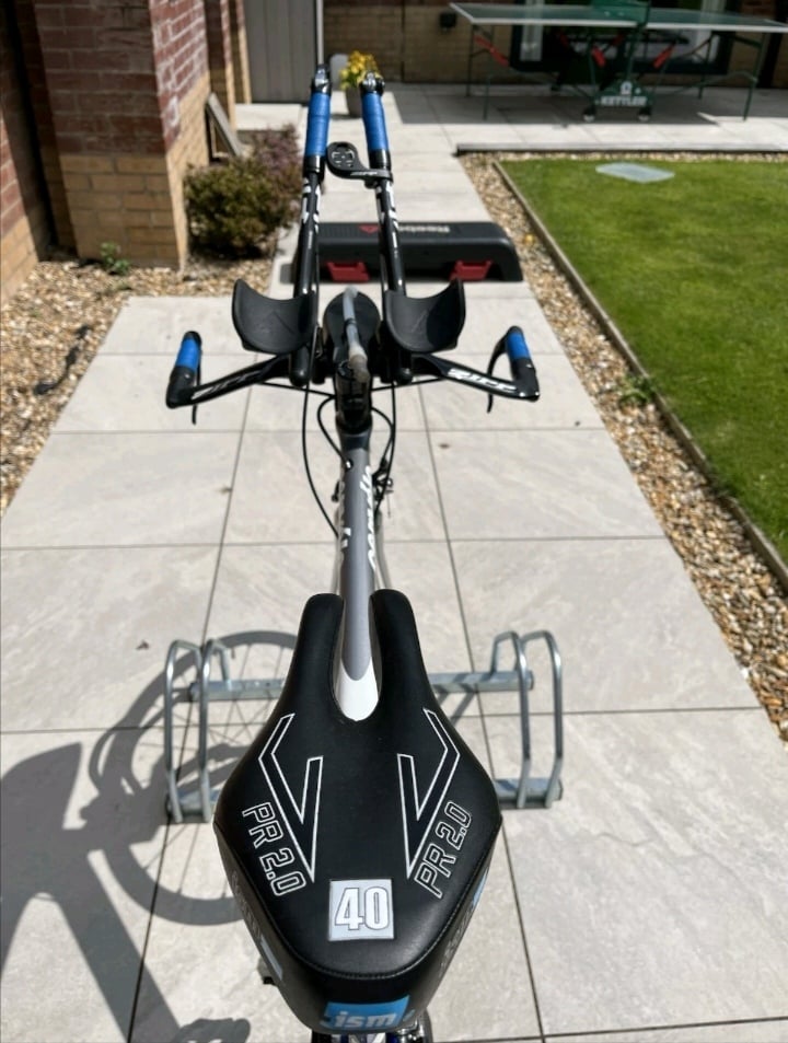 Cervelo P2 time trial bike with upgrades 