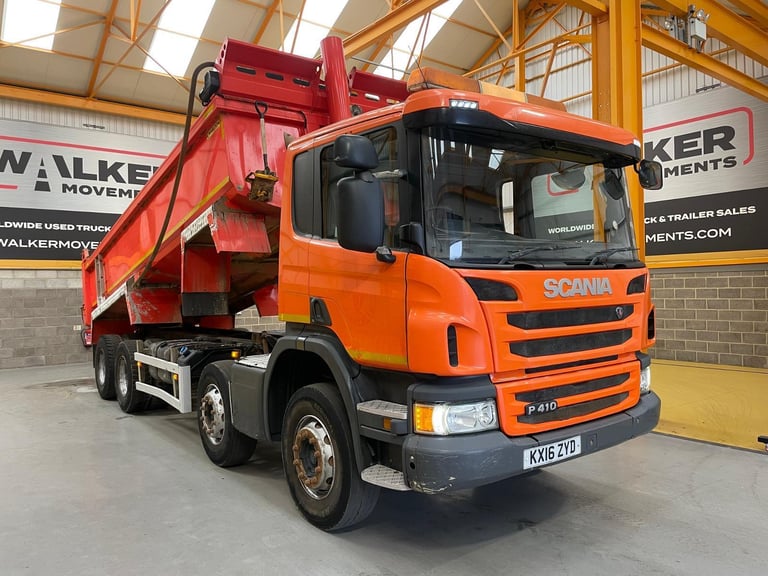 SCANIA P410 8X4 *EURO 6* STEEL TIPPER - 2016 - KX16 ZYD