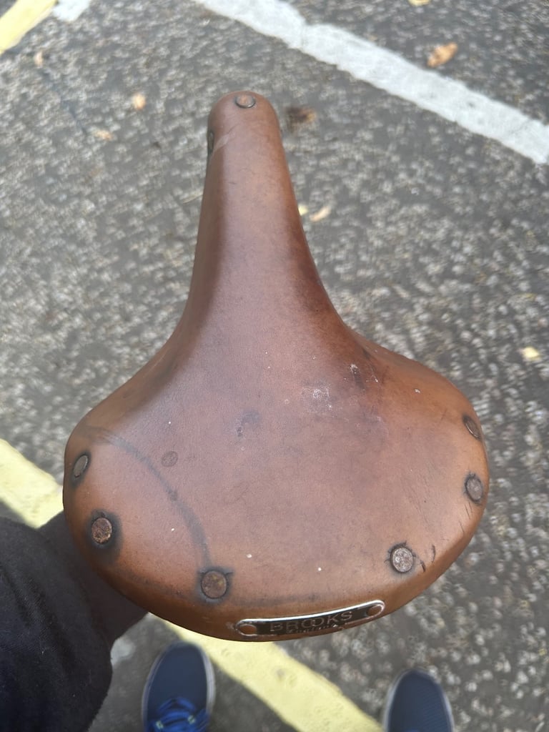 Vintage brooks leather saddle