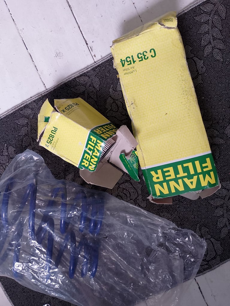 image for Various car parts two air. Filters two suspension 