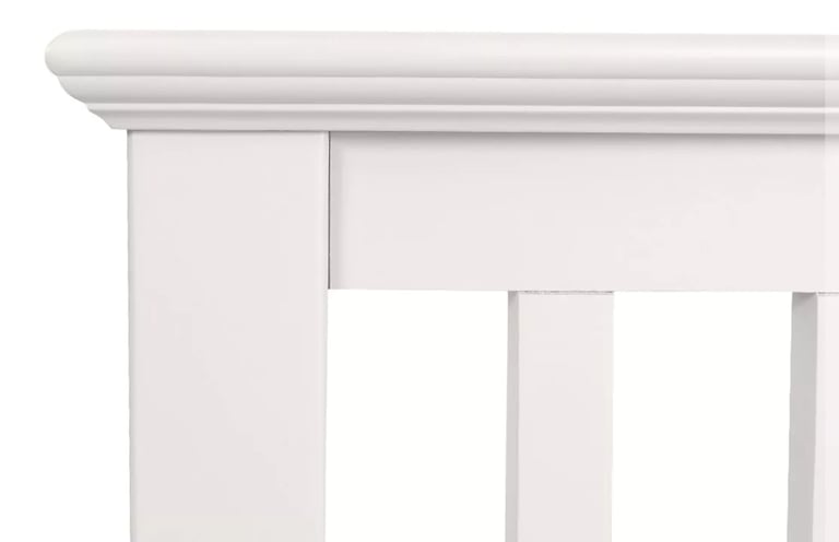 Wooden Bedframe – Off-White – Assembled but Unused – £280