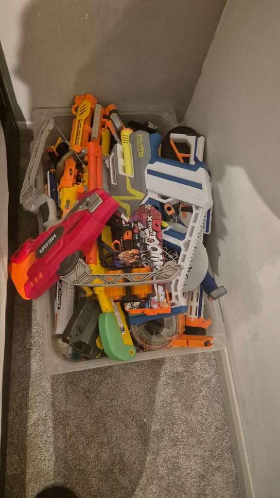 image for Massive box nerf guns