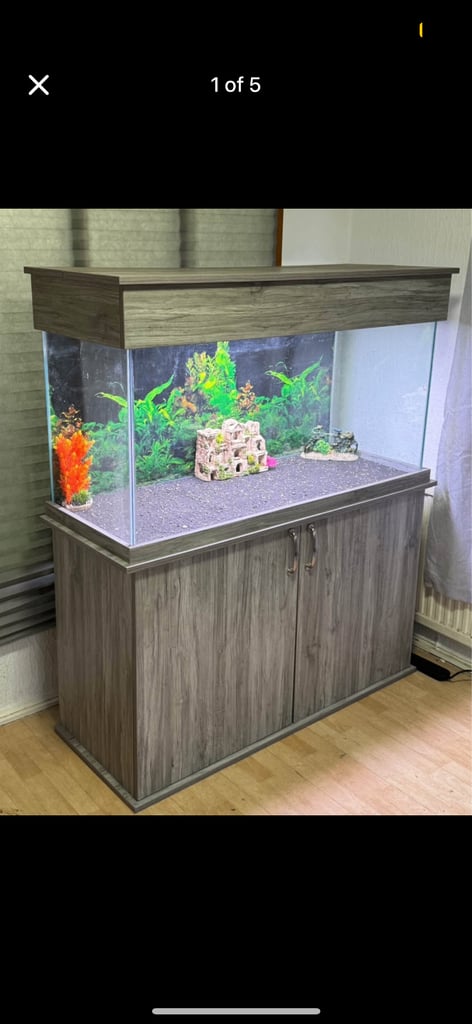 Fish tank with cabinet / 350L / DELIVERY / 4 feet 