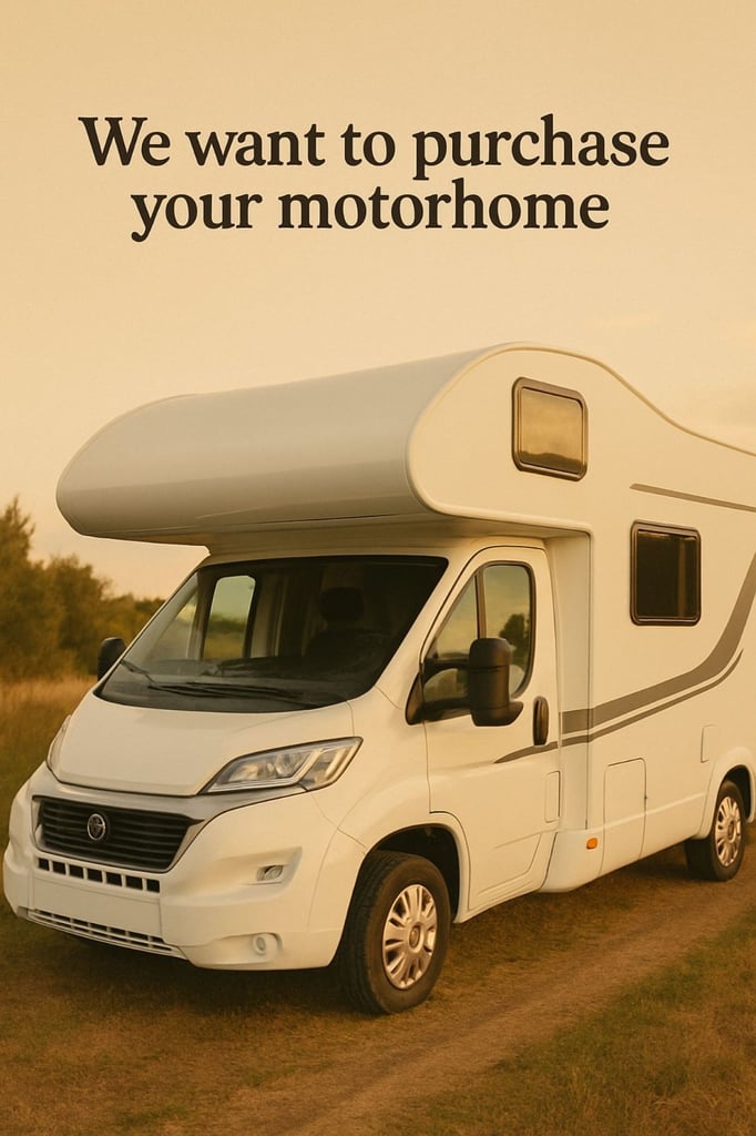WANTED ALL MOTORHOMES AND CAMPERVANS AND CARAVANS