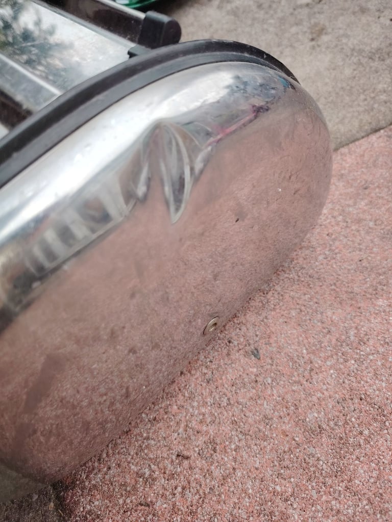 Vintage Stainless Steel Bread Cake Kitchen Food Box Storage Bin Container holder