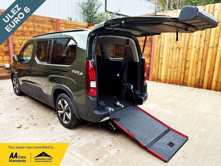 2024 Peugeot Rifter L2 LWB 5 Seat Auto Wheelchair Accessible Disabled Access Vehicle WAV MPV Dies...