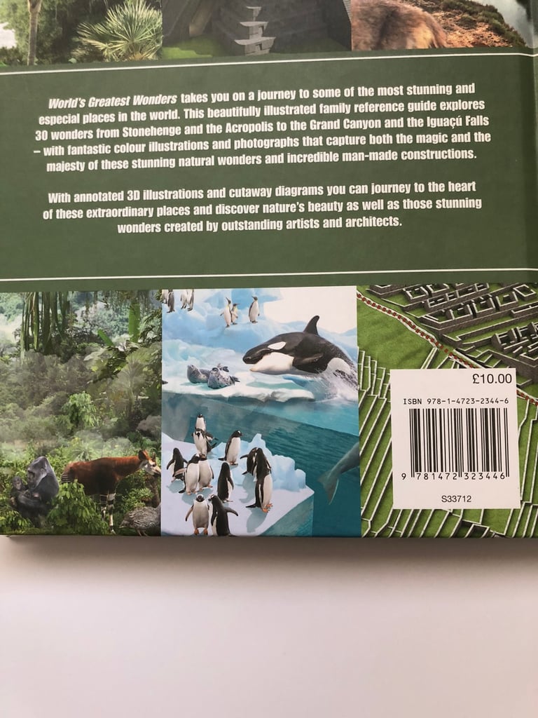 WORLD’S GREATEST WONDERS HARDBACK BOOK 