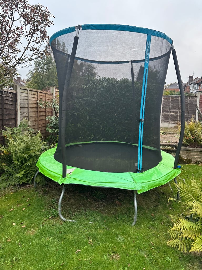 Chad valley 6ft trampoline with folding enclosure best sale