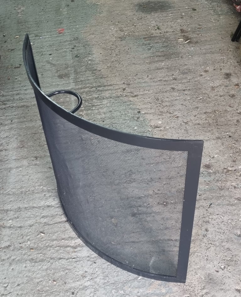 Black Metal Fire Guard from Cox & Cox