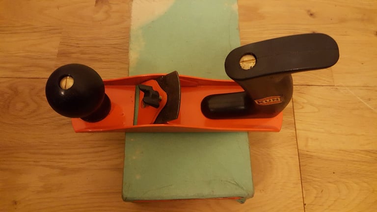 kunz 333b 8 inch length & 1 3/4 inch cutter orange plane boxed west germany 