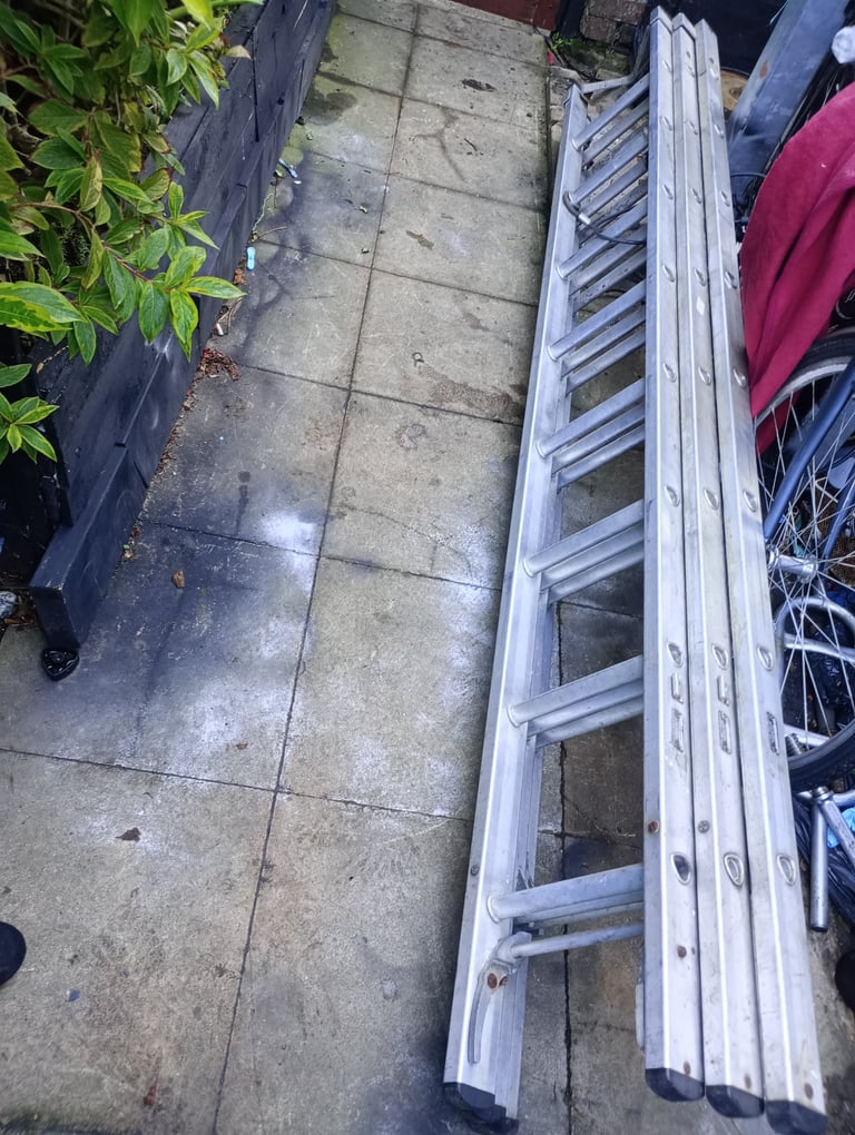 image for £80 triple section ladder 3 X 2.55 m