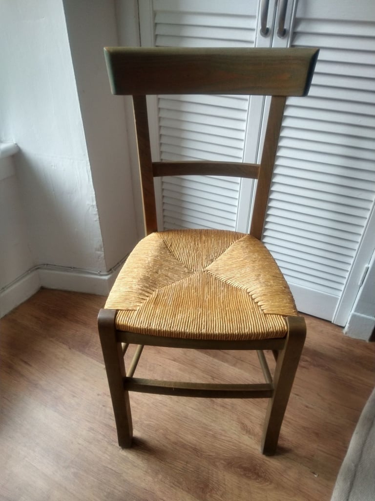 Green wooden chair