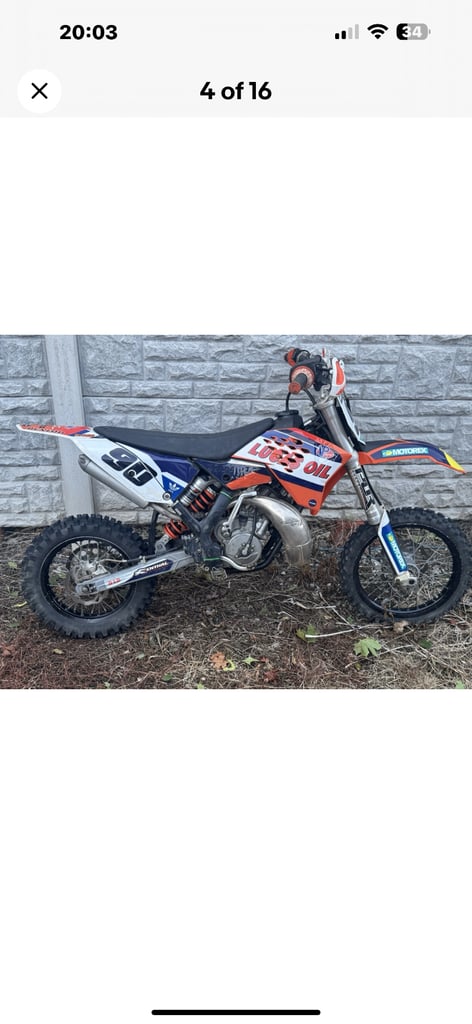 image for KTM 65 SX MOTOCROSS BIKE 2015