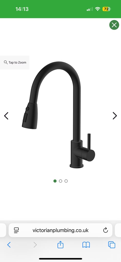 Kitchen sink tap faucet single hole pull down brand new in box bathroom plumber 