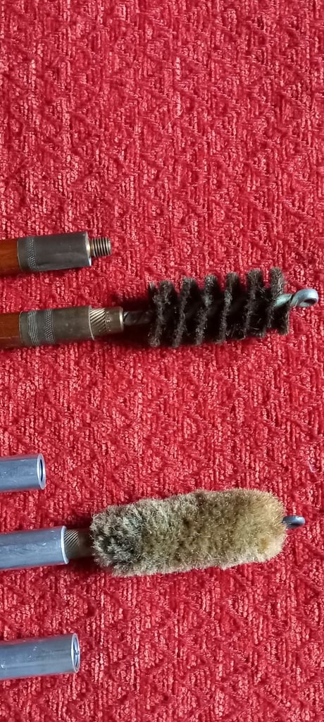 Vintage Cleaning Brush Set With Hardwood Handle