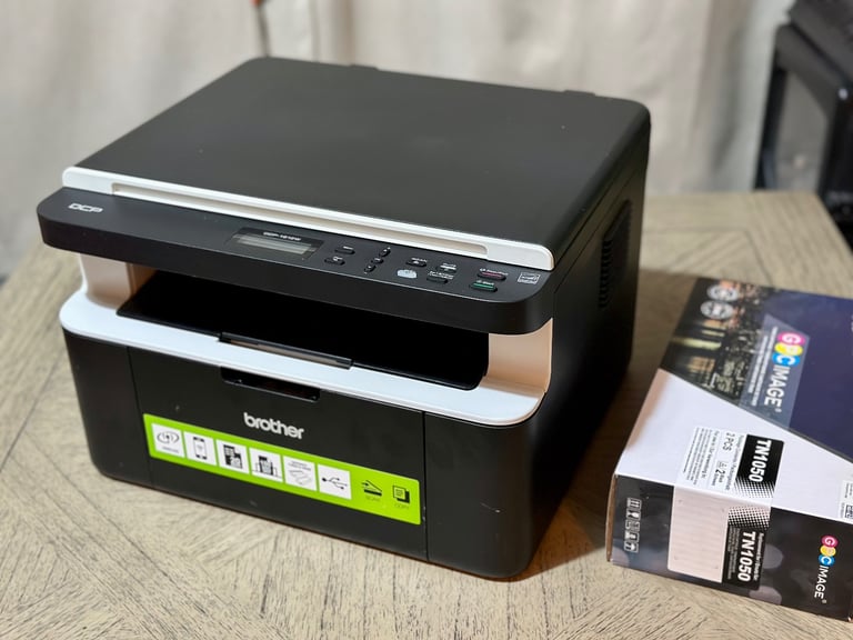 image for Brother DCP-1612W Compact All-in-One Wireless Mono Laser Printer – Black