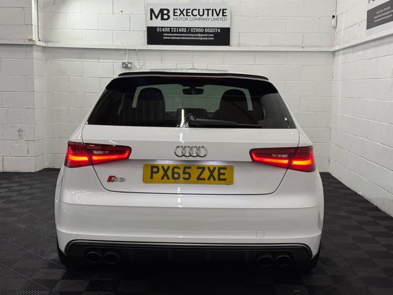 2015 65 AUDI S3 2.0 TFSI QUATTRO NAV 300BHP 4WD 3 DOOR HATCHBACK WHITE EURO 6