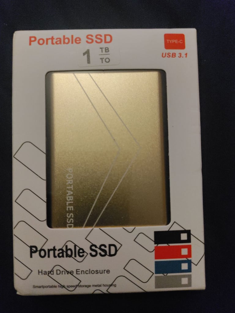 image for Portable 1TB SSD External hard drive 