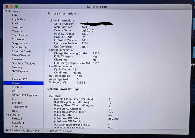 MacBook Pro 15 inch Early 2013 
