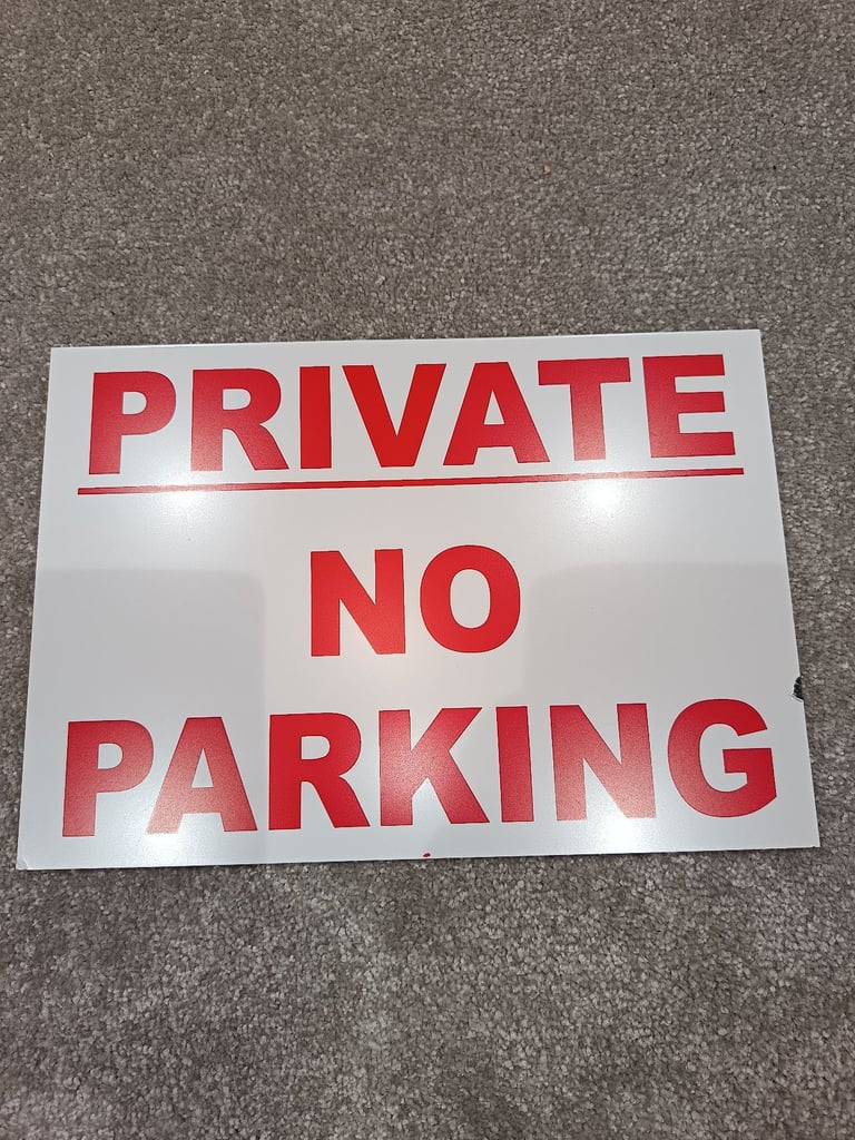 image for PRIVATE NO PARKING SIGN
