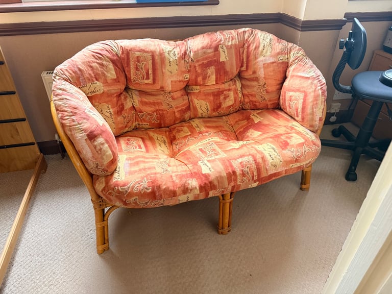 image for Small Conservatory Seat. Cane Base.