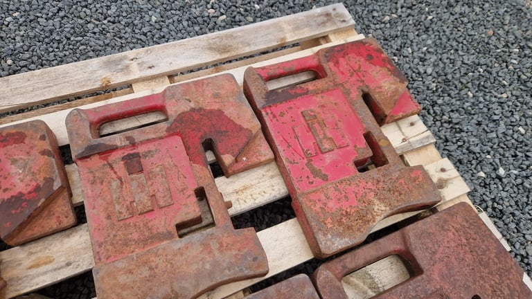 6 x international tractor front weights 