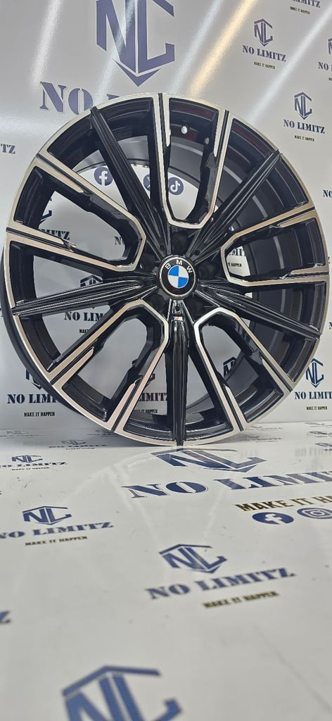 SET OF 4 BRAND NEW BMW 21" 817m 5 SERIES GT X3 X4 STYLE ALLOY WHEELS 5x120 DIAMOND CUT STAGGERED